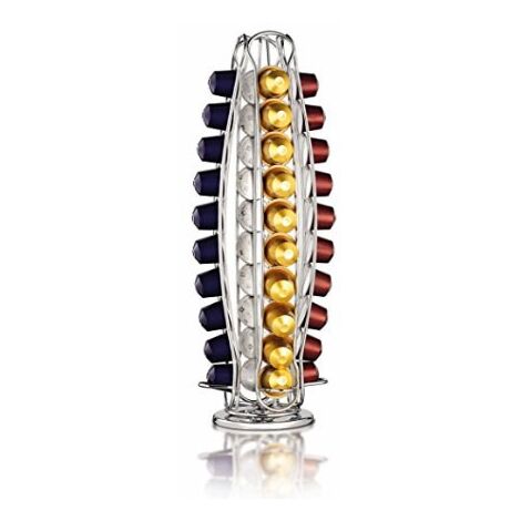 Porte-capsules Vertuo Rotatif Pour 20 Capsules – Rangement Pratique Et Design Argenté !