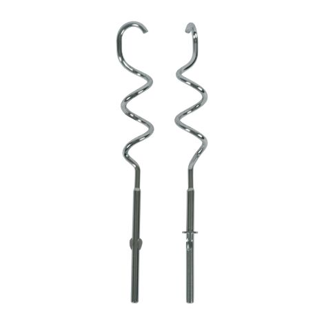 Lot de 2 crochets pétrisseurs pour robot culinaire – Compatibles Moulinex, Tefal, Krups – Pétrissage efficace pour texture homogène - MS-652462 (1/5)