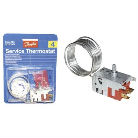 THERMOSTAT DANFOSS N° 4 - 077B7004 POUR REFRIGERATEUR BRANDT - AS0003930 (1/3)