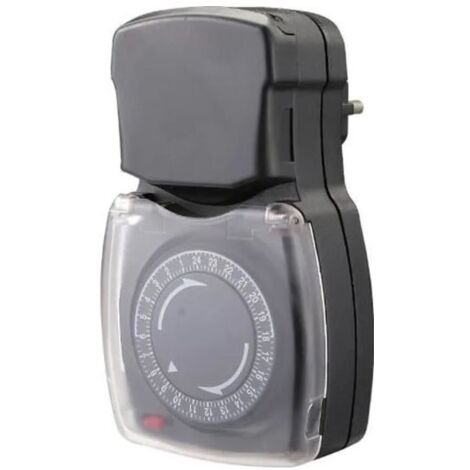 Chacon – Programmateur mécanique étanche IP44 – 3500W – 48 cycles marche-arrêt – Segments de 15 minutes pour extérieur