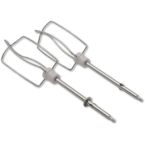 Jeu de 2 fouets à émulsionner blancs – Compatibles Robot ménager SEB – Accessoires de machine à café – Longueur 25cm, Largeur 5cm