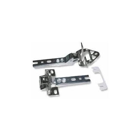 Brandt – Kit de charnière x2 pour réfrigérateur – Compatible De Dietrich et Bosch – Modèles 93X1336, 2250200, KFI 314 – Remplacement fiable - Dietrich-Bosch-93X1336