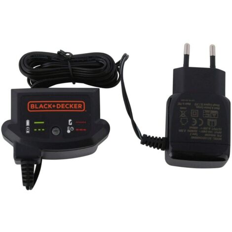Chargeur de batterie pour perceuses – Tension 18V – Intensité 2A – Recharge rapide pour batteries Li-ion – Compatible Black&Decker