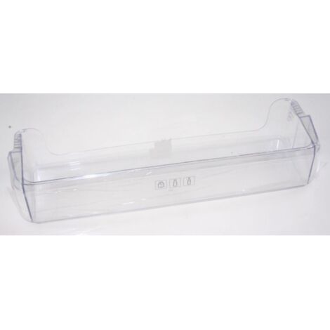 Balconnet central transparent pour réfrigérateur – Pièce détachée compatible SAMSUNG – Hauteur 8,2 cm – Matière métal