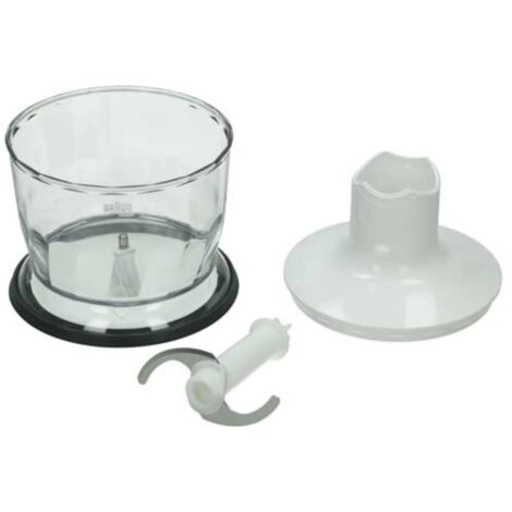 bol ( blanc) avec couvercle de mixeur à main, compatible BRAUN - AX22110062 (1/5)
