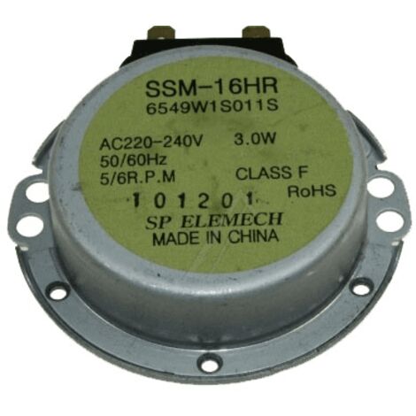 MOTEUR PLATEAU 220/240V 30MA 3W SSM-16HR POUR MICRO ONDES DAEWOO - 189275 (1/3)