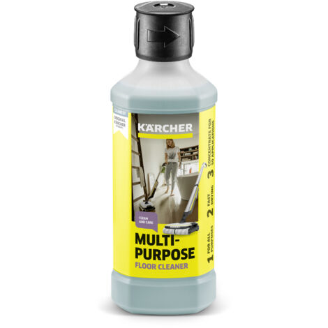 KARCHER Detergente universale per pavimenti RM 536 per lavapavimenti FC3, FC5, FC7 - Dimensioni della confezione: 500 ml - Confezione da: 8 Pezzo(i) - Peso con imballo: 0.6 kg