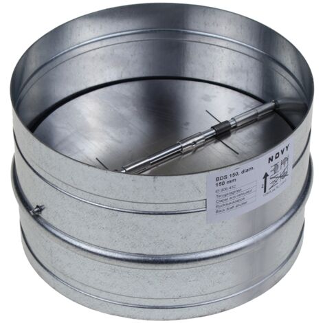 Clapet antirefouleur pour VMC – Ø150mm – Compatible avec hotte NOVY – Pour espaces confinés et chantiers humides