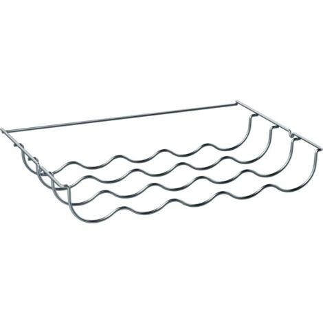 Étagère porte-bouteilles chromée 45x29x6 cm – Pièce détachée pour réfrigérateur – Métal argenté – Compatible avec réfrigérateurs Bosch (1/2)