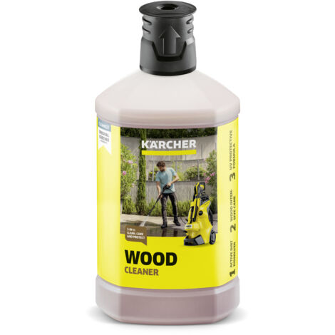 KARCHER Detergente per legno 3 in 1 - Tappo adatto al sistema Plug n'Clean RM 612 - Dimensioni della confezione: 1 l - Confezione da: 6 Pezzo(i) - Peso: 1 kg