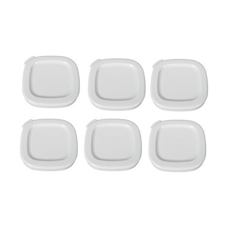 Lot de 6 couvercles blanc pour yaourtière Multi Delices Express SEB - SS-1530001481