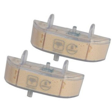 Lot de 2 cartouches anticalcaire pour nettoyeur vapeur – Filtration dureté de l'eau – Prolonge la durée de vie de l'appareil – Compatible modèles ROWENTA - ZR005806