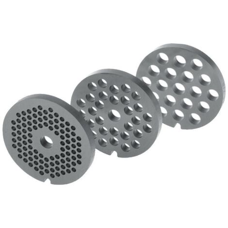 Jeu de 3 disques ajourés 3mm 6mm 8mm – Pour hachoir à viande – Performance optimale – Compatible Bosch 10014453