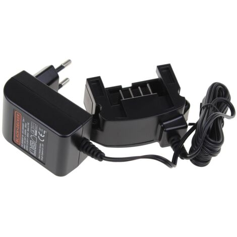 Black & Decker – Chargeur pour électroportatif 18V – 2.0Ah – Compatible avec ponceuse, scie, souffleur, taille-haie, tronçonneuse – Technologie Lithium
