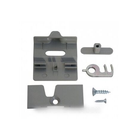 Fermeture de porte coudée grise pour Réfrigérateur DOMETIC 2412757805 (1/2)