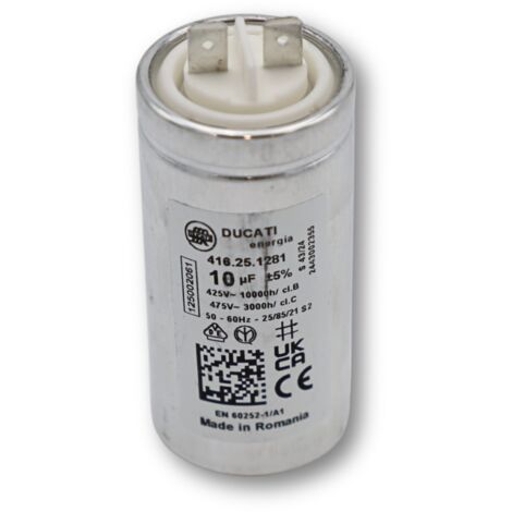 SOS Accessoire Condensateur 10mf pour Sèche-linge 1250020615 AEG, ELECTROLUX, FAURE, ZANUSSI (1/5)