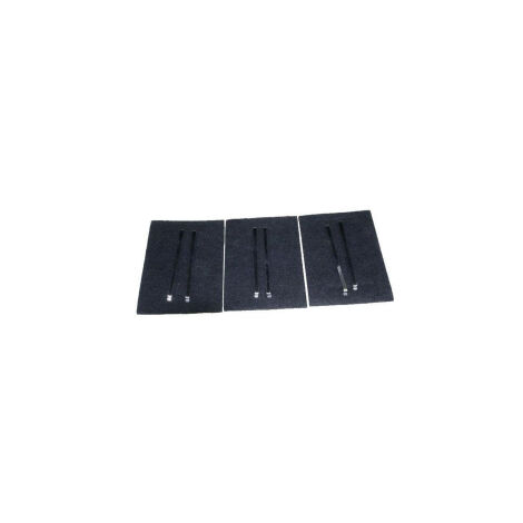 Lot de 3 filtres charbon (Kit AK204AE1) pour Hotte - 79X8361,AS0062457 DE DIETRICH, SAUTER, BRANDT, FAGOR, SANGIORGIO, MASTERCOOK, THER