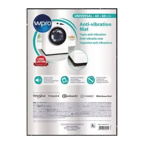 WPRO ANT100 - Tapis anti-vibration pour lave-linge - 60x60cm (1/10)