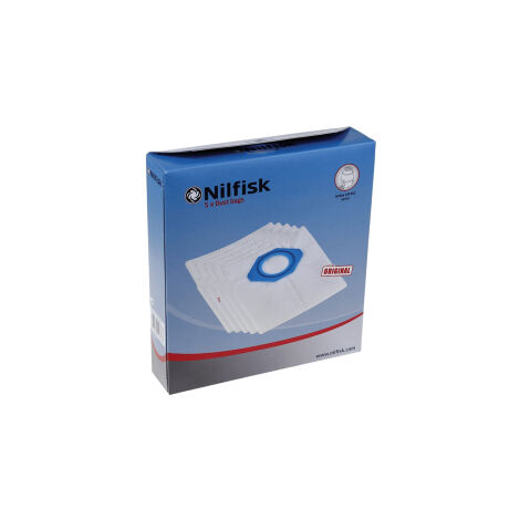 Lot de 5 sacs synthétiques GM 80C pour aspirateurs Nilfisk Advance – Compatible avec modèles 107418500