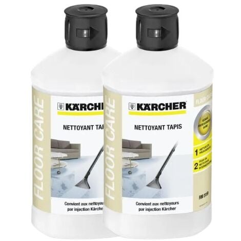 Lot de 2 nettoyants (1L) moquettes et tapis RM519 pour Nettoyeur Haute Pression KARCHER 629577102