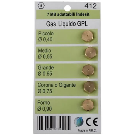 Gicleurs butane GLP 7 MB – Compatible systèmes de cuisson – Efficacité optimale pour butane – Référence 8022917634125