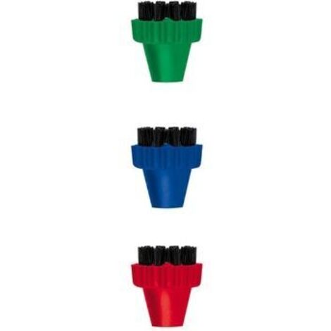 Polti - kit de 3 petites brosses en nylon colorees - paeu0296 - (1/5)