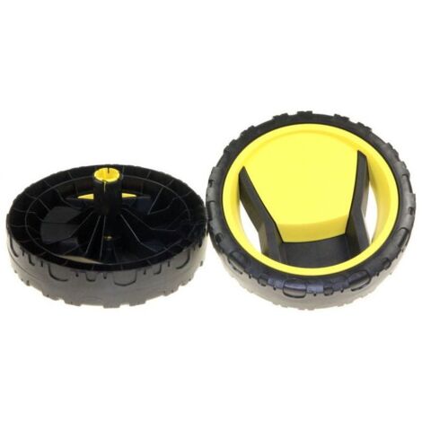 Lot de 2 roues (diamètre : 19,2 cm) pour Nettoyeur Haute Pression K3-K4-K5 KARCHER 45153250