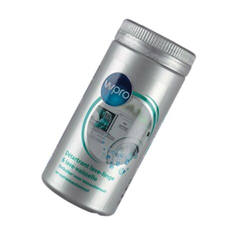 Détartrant 250g pour lave-linge et lave-vaisselle – Élimine le calcaire – Formule biodégradable à 99% – Utilisation tous les 6 mois – Wpro