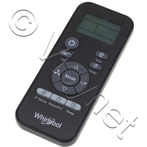 Telecommande d'origine Climatiseur 482000091916 WHIRLPOOL (1/2)