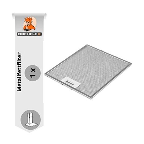 DREHFLEX AK109 Filtre à graisse métallique pour hotte de cuisson 305x267mm pour AEG Electrolux 4055250429 Elica