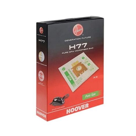 Lot de 4 sacs microfibre H77 pour aspirateurs Hoover – Compatible avec modèles SL11, SL14, SL40, SL70, SL71 – Référence 35601734 (1/3)