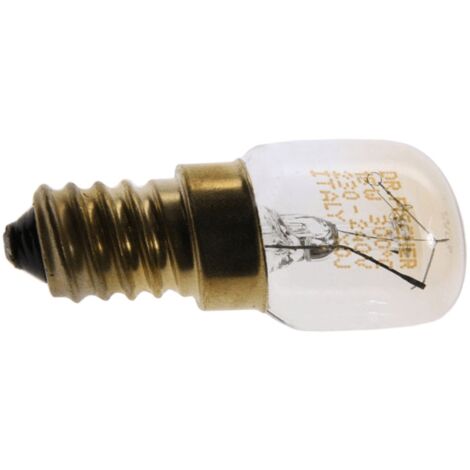 Ampoule E14 15W 230V pour four jusqu'à 300° – Compatible Candy, Gaggenau, Siemens – 92208610 (1/3)
