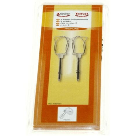 Fouet à émulsionner 2 pcs – Compatible robots SEB, Tefal, Moulinex – Couleur blanc neige – XJ901301 (1/3)