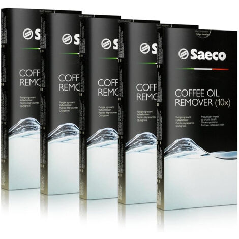 Lot de 5 boîtes de pastilles dégraissantes (x10) pour machine à café Espresso Saeco,
Philips - CA6704/99 (1/3)