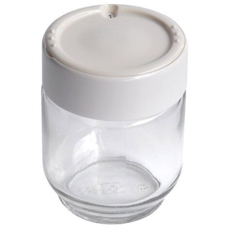 Pot en verre avec couvercle blanc – Compatible yaourtières Moulinex Yogurteo – Préparation yaourts maison pratique et efficace - SS-193233