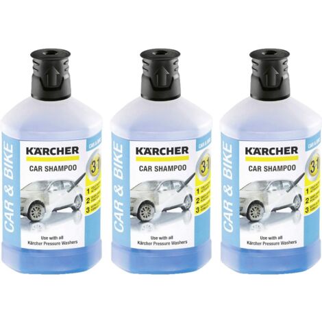 Lot de 3 shampoings de voiture 3 en 1 (1L) pour Nettoyeur Haute Pression KARCHER -
62957500 (1/3)