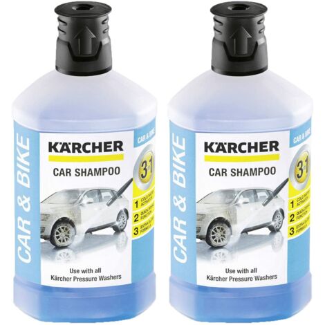 Lot de 2 shampoings de voiture 3 en 1 (1L) pour Nettoyeur Haute Pression KARCHER -
            62957500