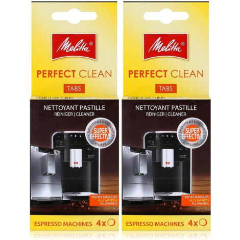 Lot de 2 pastilles détartrantes (4 x 1,8g) pour Cafetière MELITTA 6762481 (1/3)