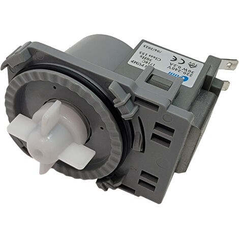 SOS Accessoire Pompe de vidange pour Lave-vaisselle 34421634, AS0067399 AMICA, BRANDT, CANDY, COLDIS, CONTINENTAL EDISON, CURTISS, DE DIETRICH, DYSON,