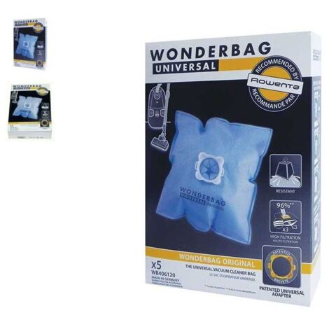 WONDERBAG SAC À POUSSIÈRE x10 MICRO FIBRE POUR ASPIRATEUR ROWENTA (1/3)