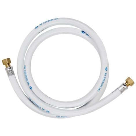 Tuyau de gaz (gaz naturel) souple en caoutchouc (2m) pour plaque de cuisson, Wpro -
            C00638588 (1/5)