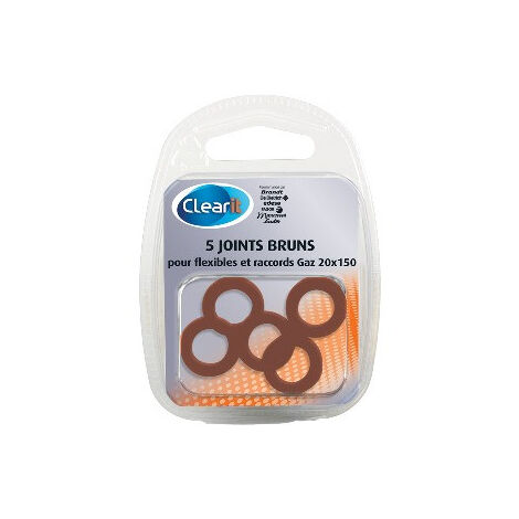 5 joints brun flexible pour raccord gaz pour cuisinière, compatible BRANDT - 74X9875