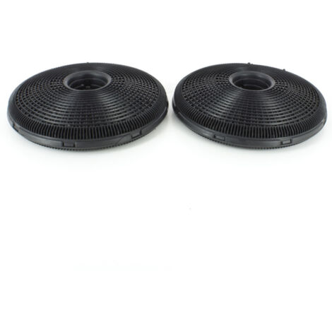 Filtres a charbon ECFB02 (x2) pour hotte Electrolux & Best - Dimensions : 19 x 3 cm.