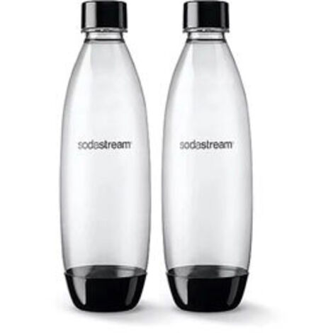 Pack de 2 bouteilles SodaStream Fuse 1L – Plastique Tritan sans BPA – Résistantes aux UV et lavables au lave-vaisselle - 2x1Liter