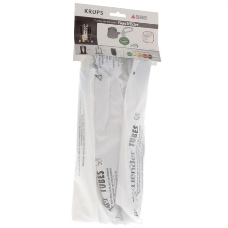 SEB – Lot de 5 tubes de service pour tireuse à bière Beertender – Préserve la qualité de la bière – Compatible avec Heineken, Pelforth, Affligem (1/2)