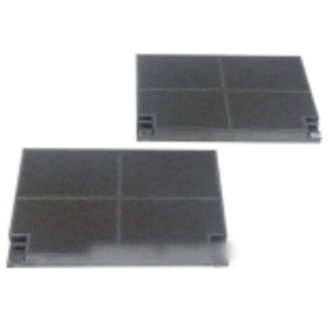filtres a charbon (x2) (225x150mm) pour Hotte DE DIETRICH 92X3413