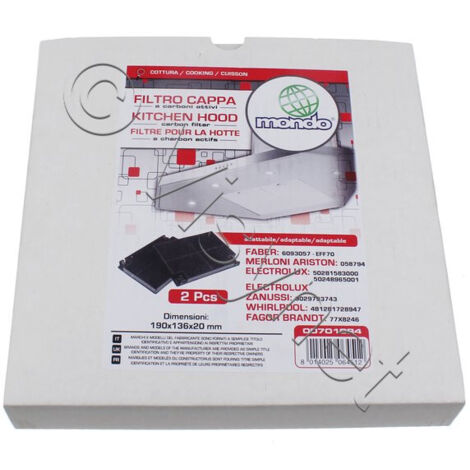 Faber Elica Filtre charbon pour hotte 2 pieces (1/3)