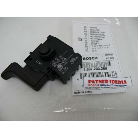 Commutateur pour ponceuse excentrique GEX34-150 et autres modeles BOSCH - 2607200260