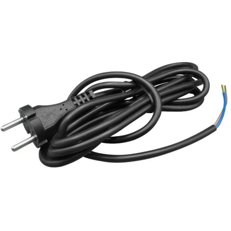 Cable d alimentation EU 2,65M 2X0,75 H05 VV-F pour meuleuse angulaire PWS 850-125 et autres modeles BOSCH - 2609002907