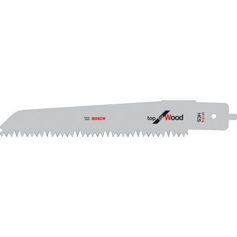 Bosch – Lame de scie sabre 235mm 2608650414 – HCS pour bois dur et clous – Système SDS-clic pour changement rapide – Précision de coupe